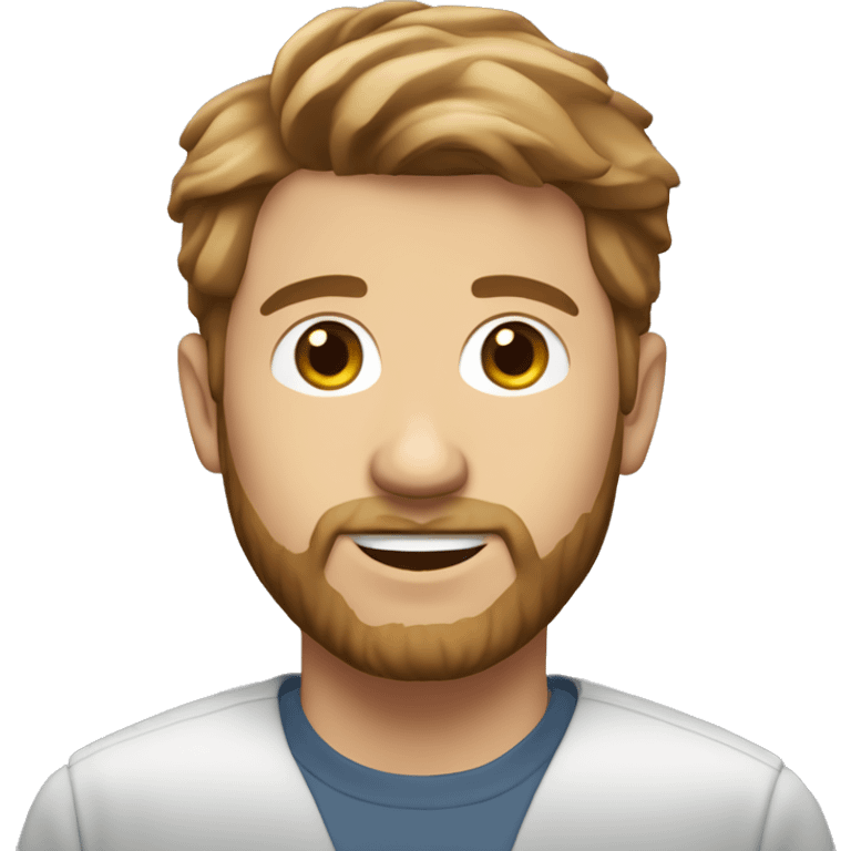 Center for Humane Technology Executive, Tristan Harris, white male, long oval face with brown short hair and scruff emoji