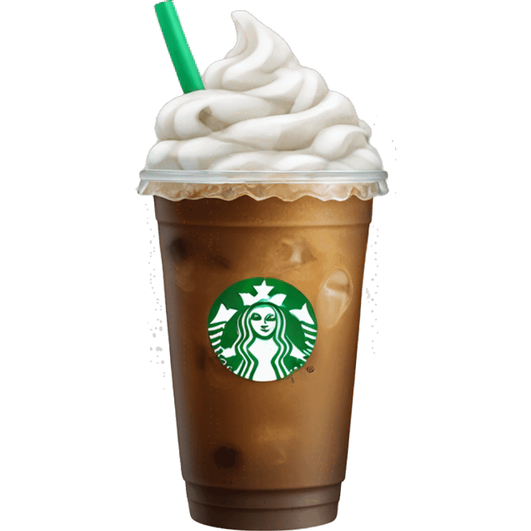 Iced Starbucks coffe emoji