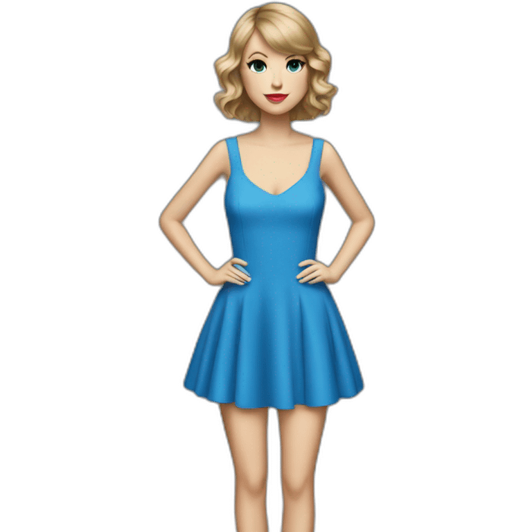 Taylor swift blue dress emoji