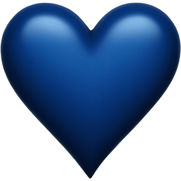 Dark blue heart emoji