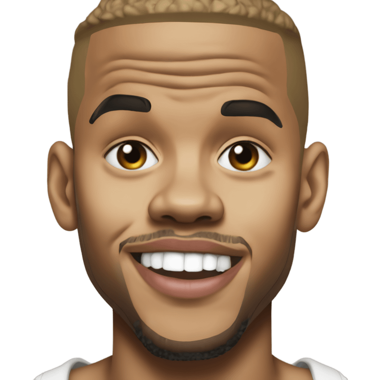 Hyper Realistic Chris Brown forever album  emoji