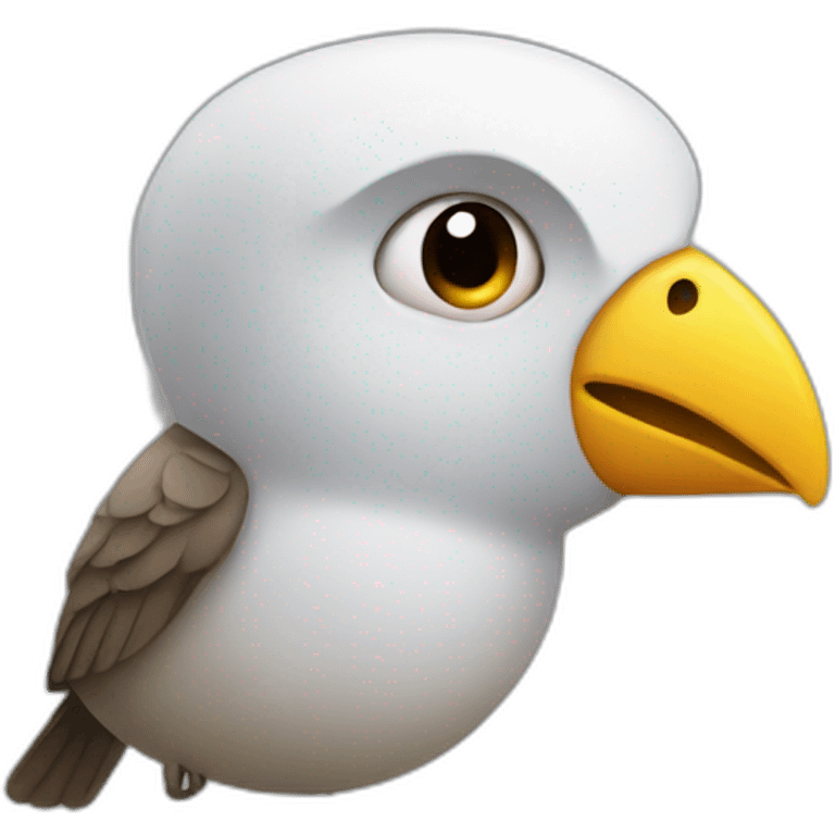 bird emoji thinking face emoji