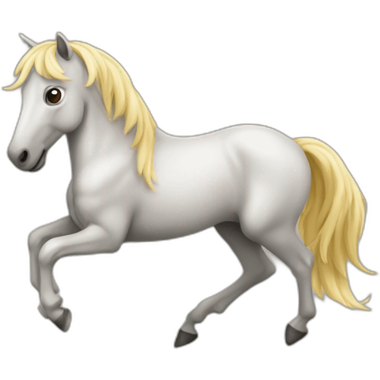 Un cheval qui galope emoji