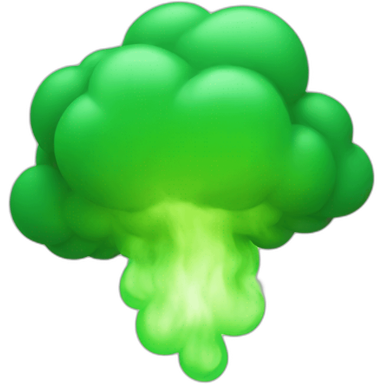 Green gas cloud  emoji