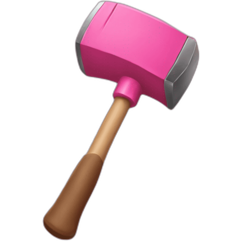 pink hammer emoji