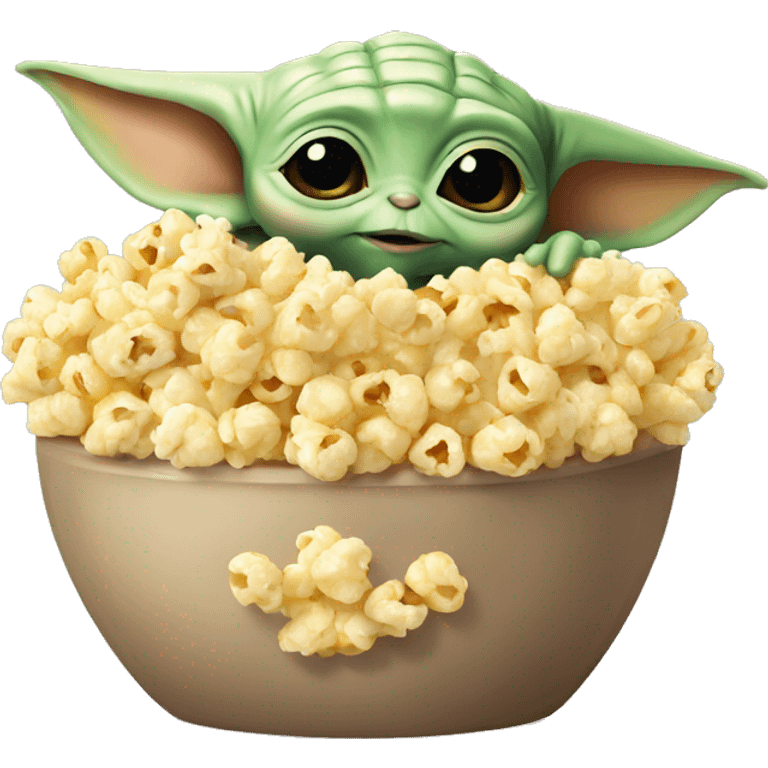 baby yoda popcorn emoji