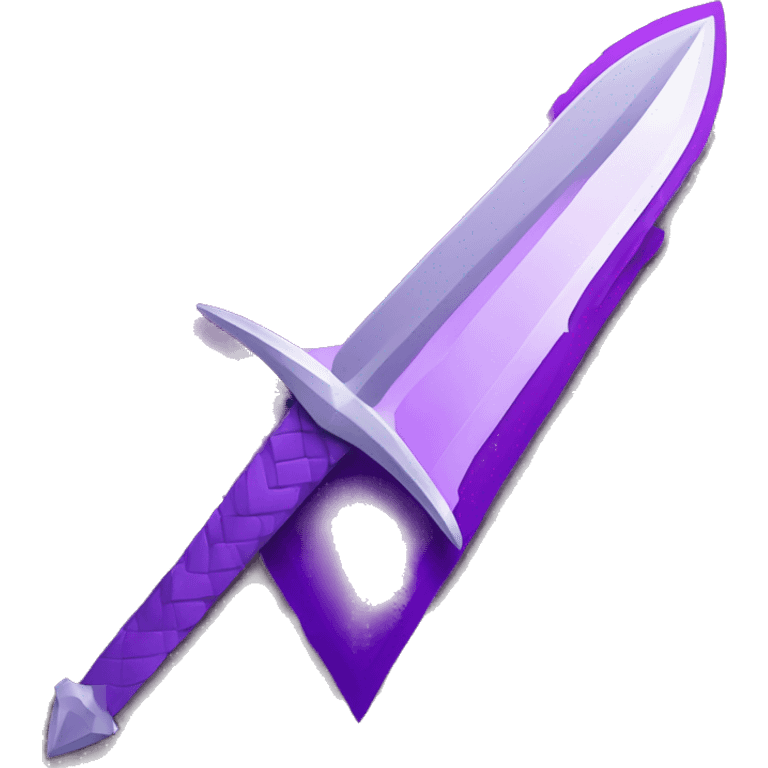 purple sword inside purple triangle emoji