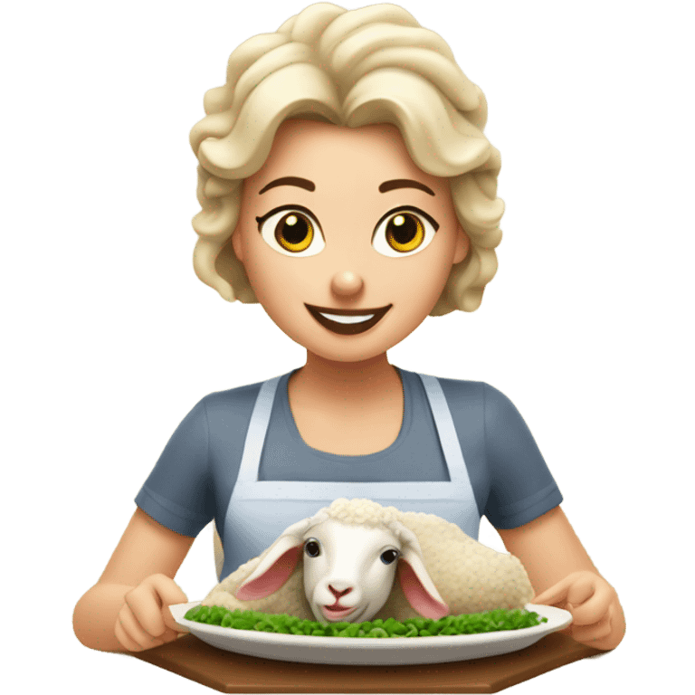 sophie benson eating lamb emoji