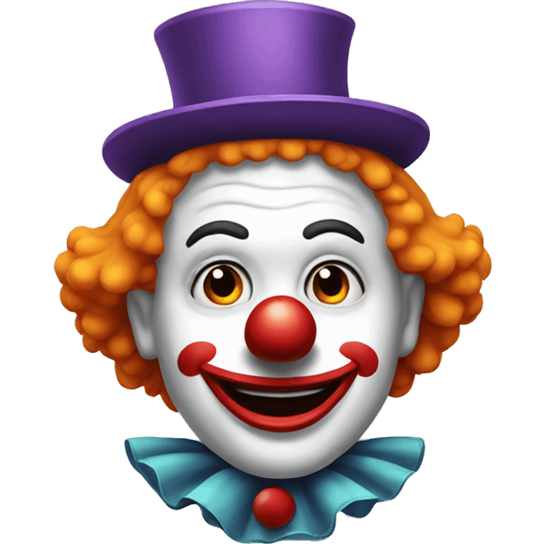 Funny clown emoji