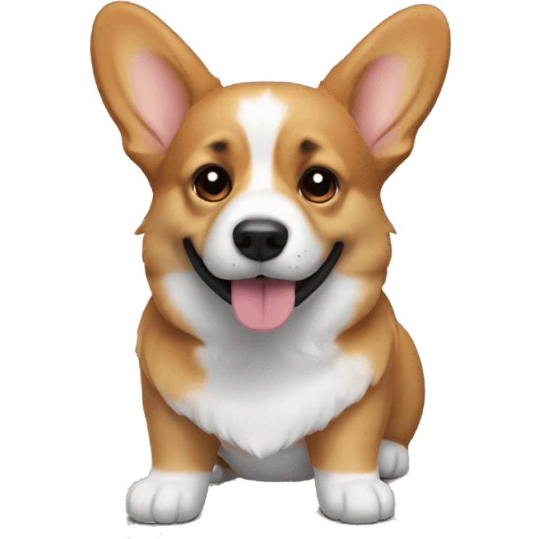 Corgi black emoji