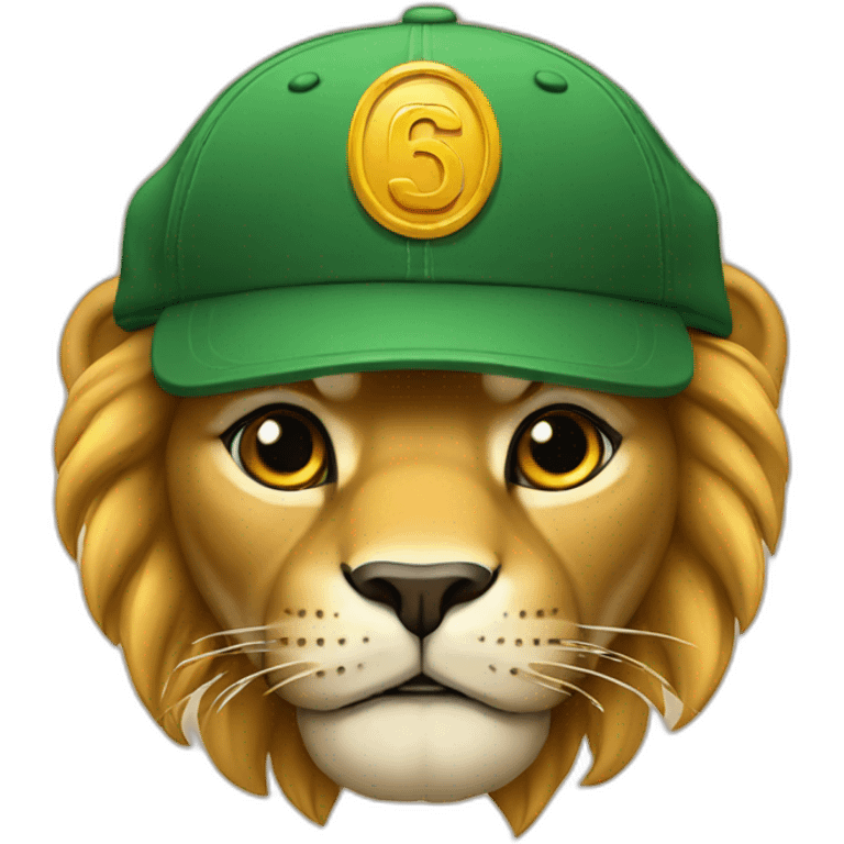 León con gorra  emoji