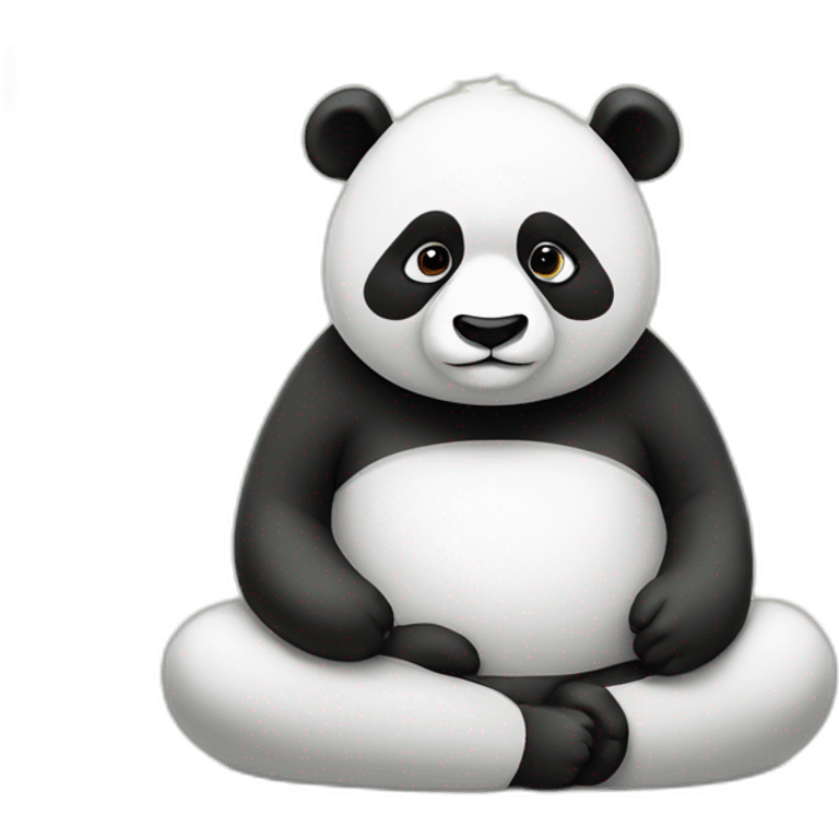 panda meditation emoji