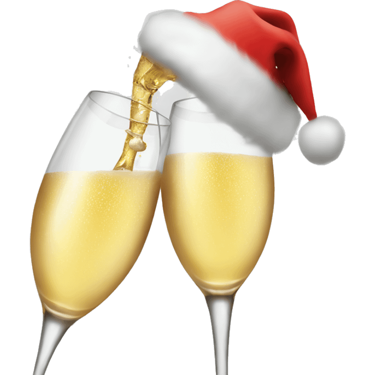 Christmas champagne  emoji