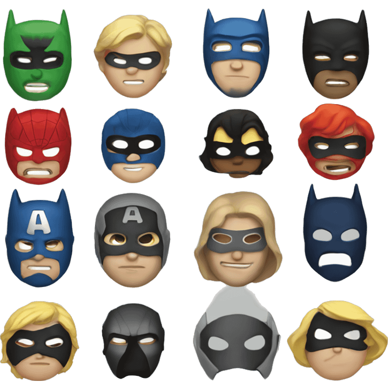 superhero mask emoji