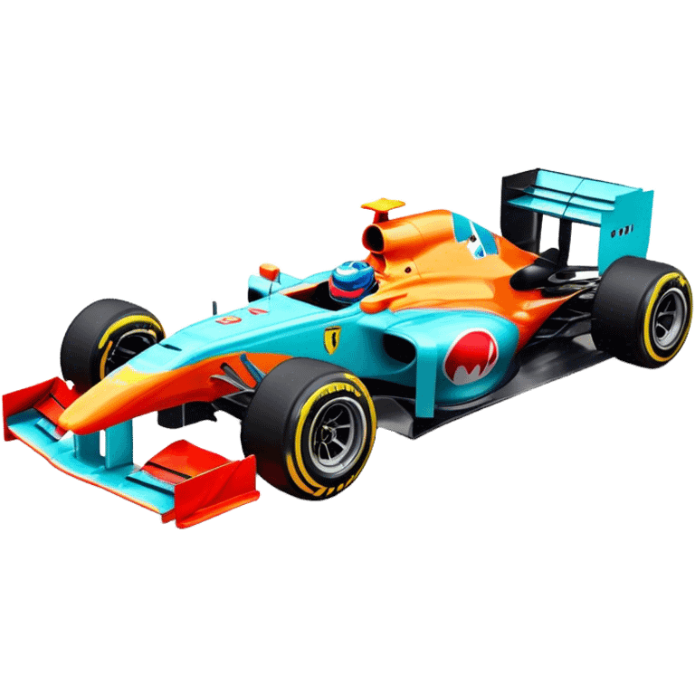 Create an image with a formula 1 car for the ctr-c function emoji