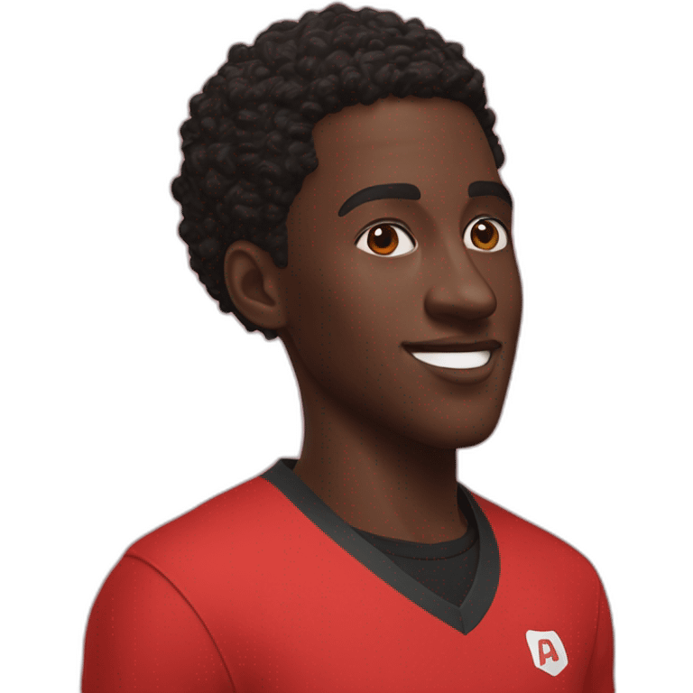 hyper realistic marques brownlee in red tshirt emoji