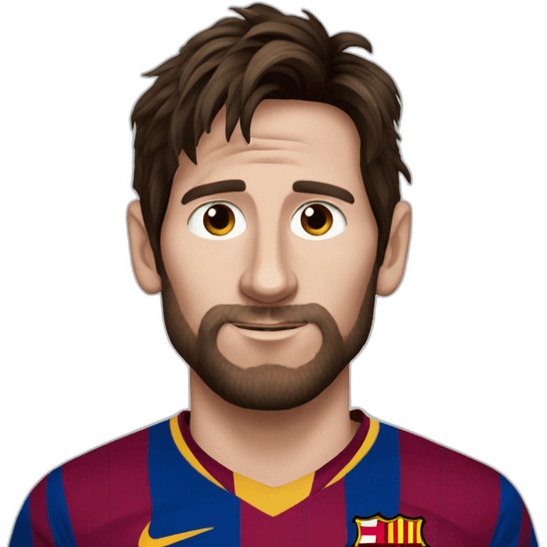 Beardless messi emoji