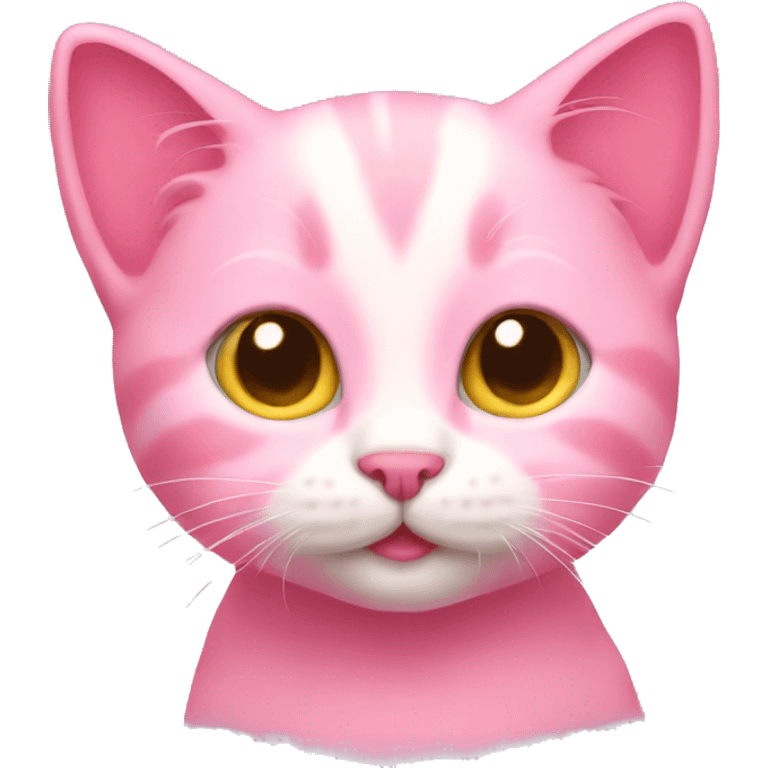 Pink kitten emoji