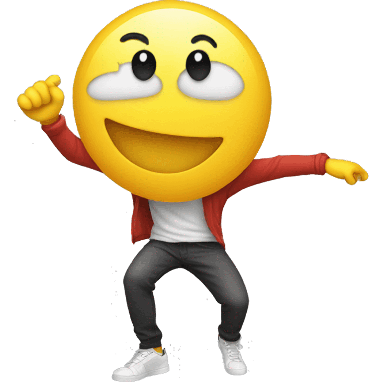 Smiley who does a dab emoji