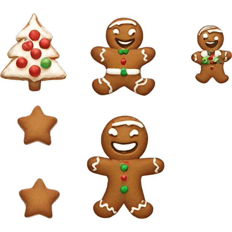 ginger bread christmas emoji