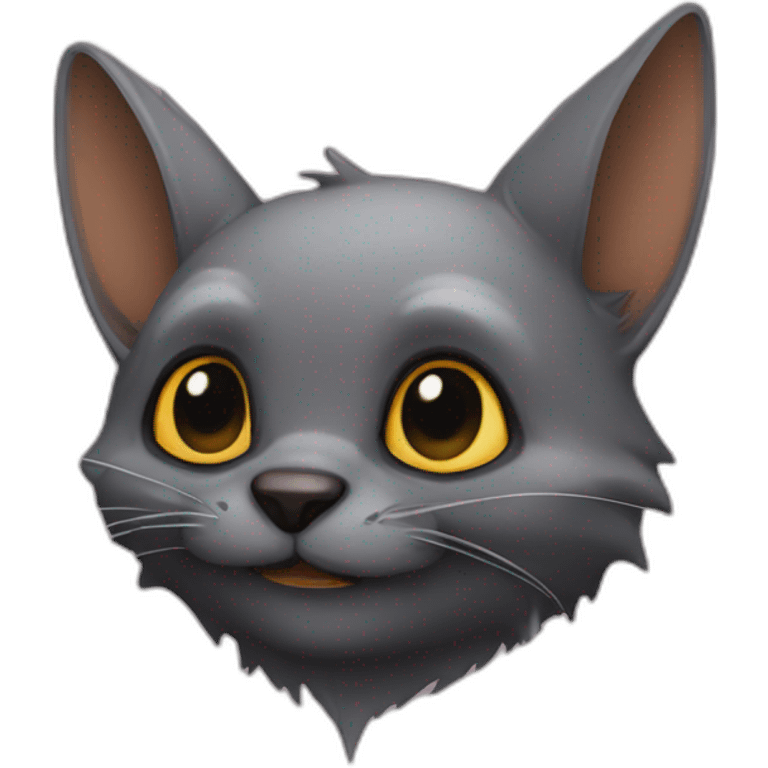 Chat chauve-souris emoji