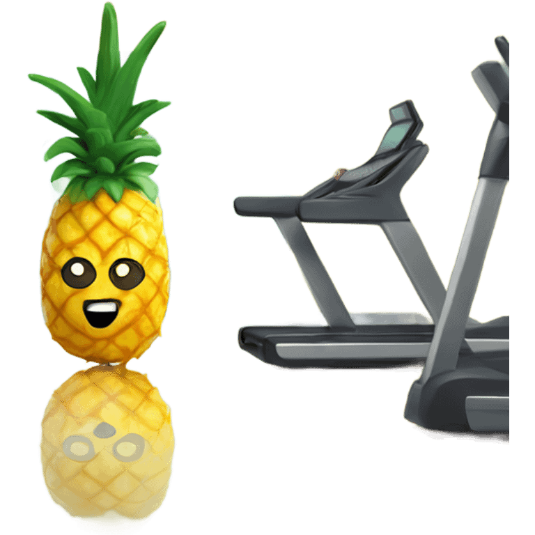 pineapple in the gym emoji