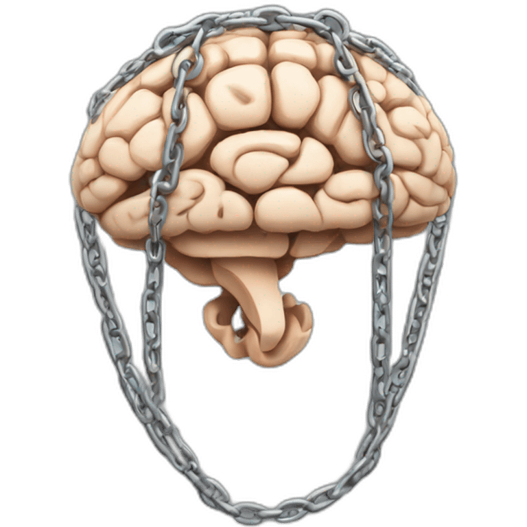 chained brain emoji