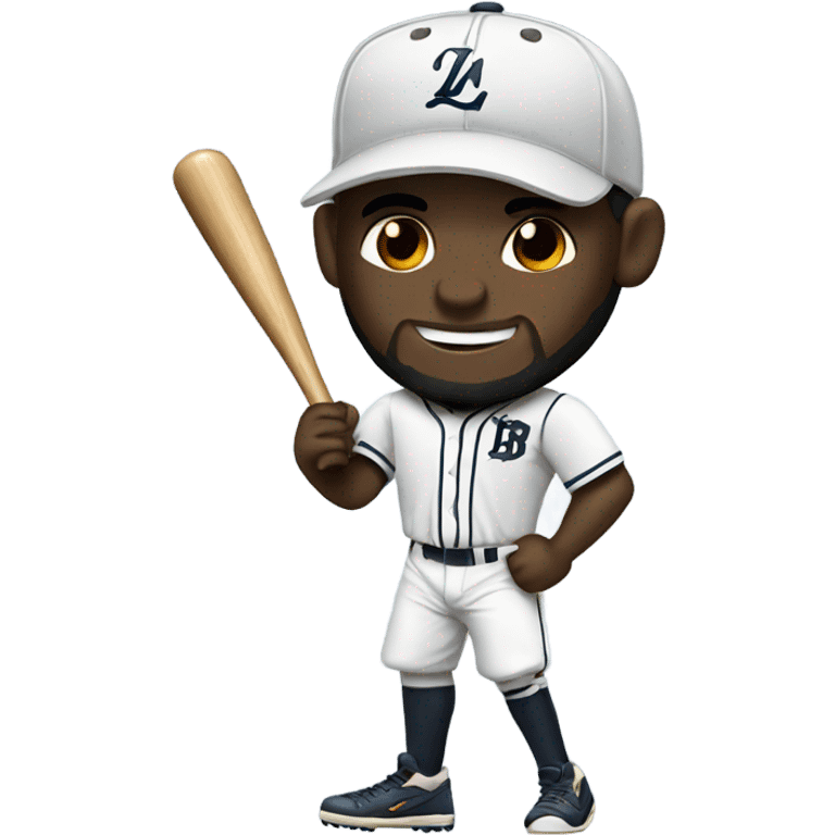 LeBron playing baseball emoji