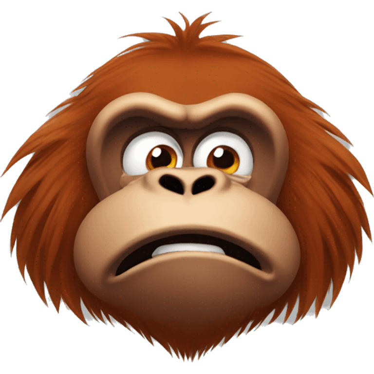 angry orangutan emoji