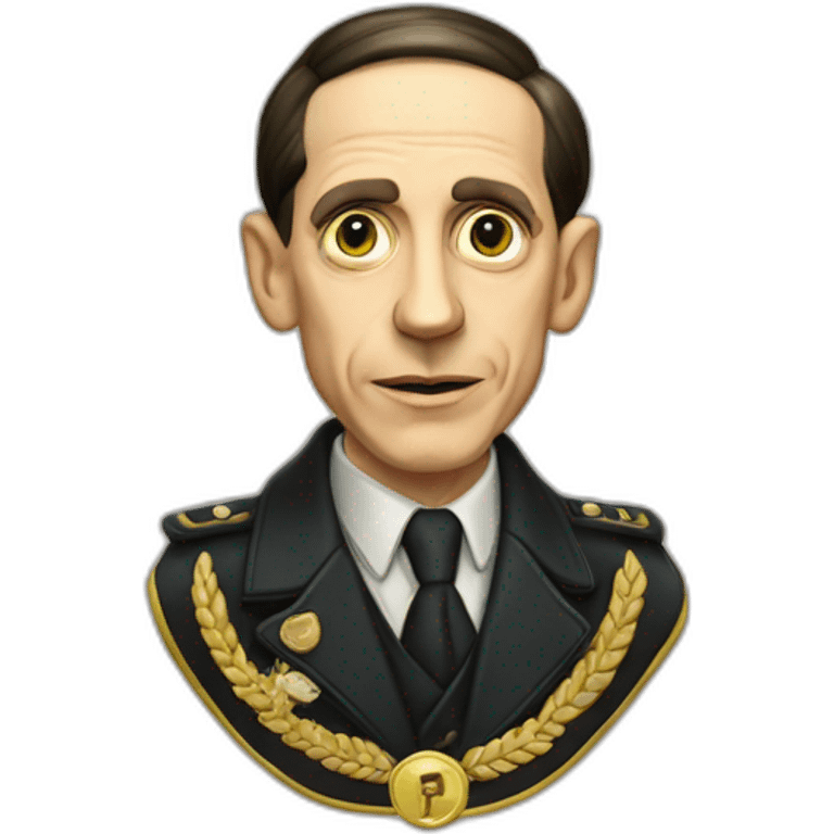 Joseph Goebbels with antisemetic badge emoji