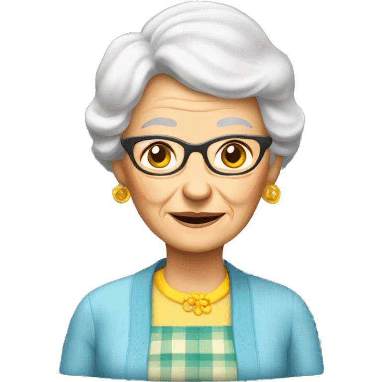 Grandma with omelet  emoji