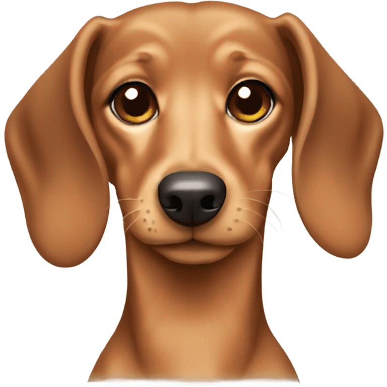 Light brown short hair dachshund  emoji