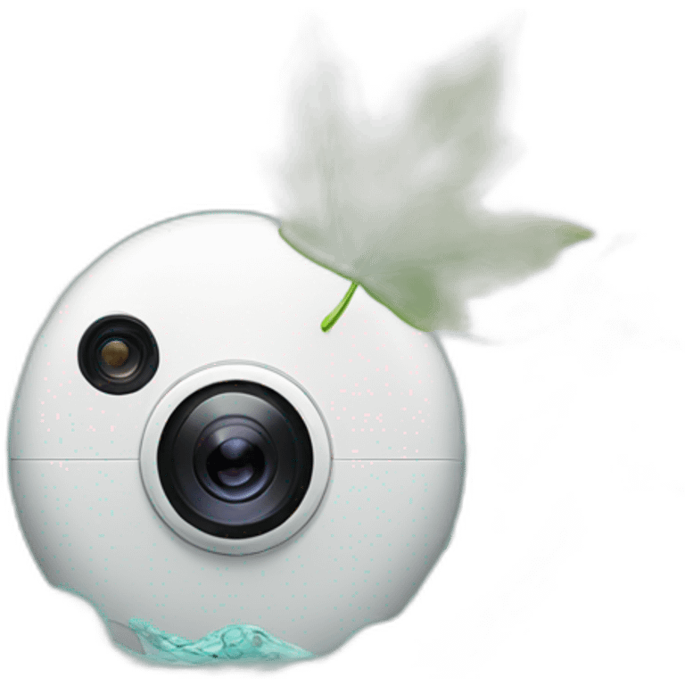 security-camera-recording-and-leaf-floating-on-water emoji