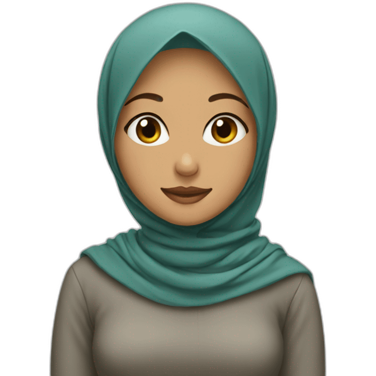 Girl with hijab emoji