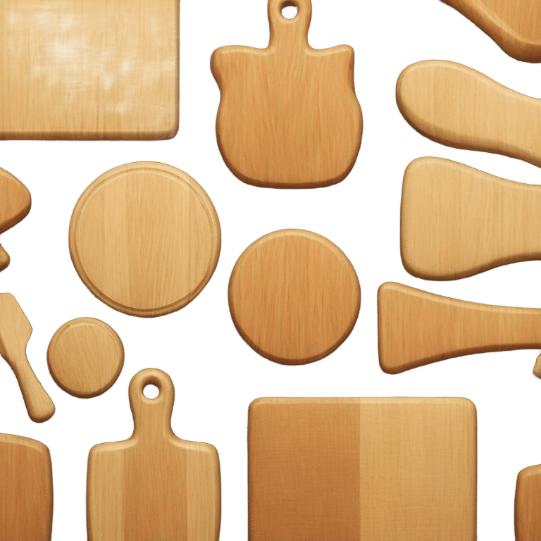 Wooden chopping boards  emoji