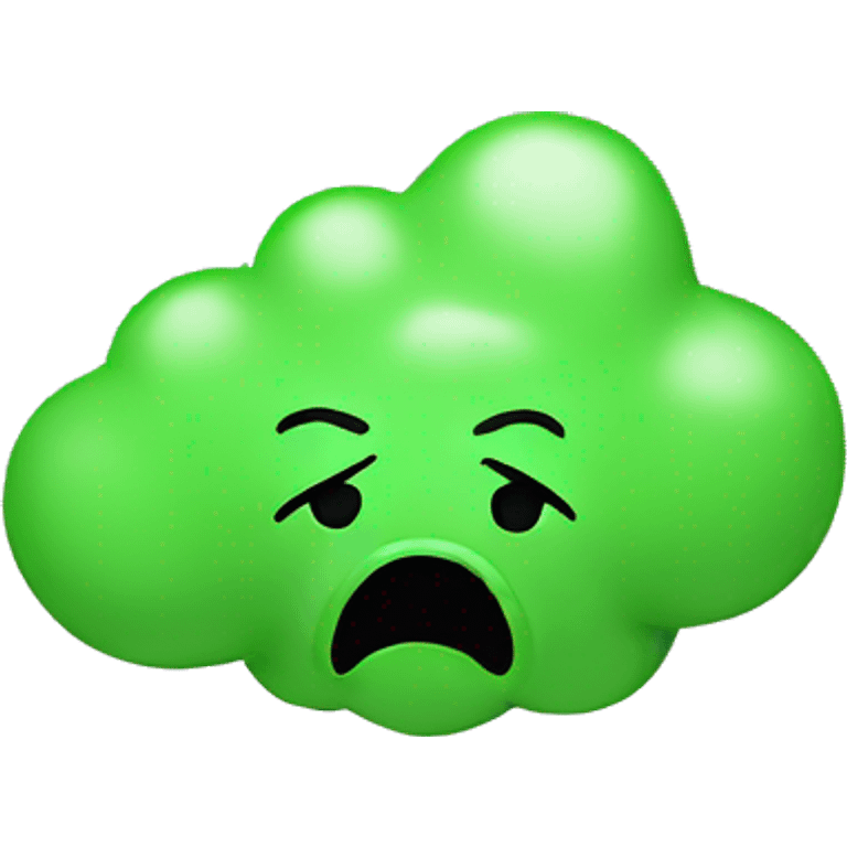 fart gas green emoji