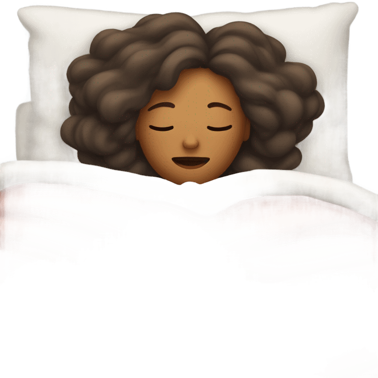 woman sleeping in bed emoji