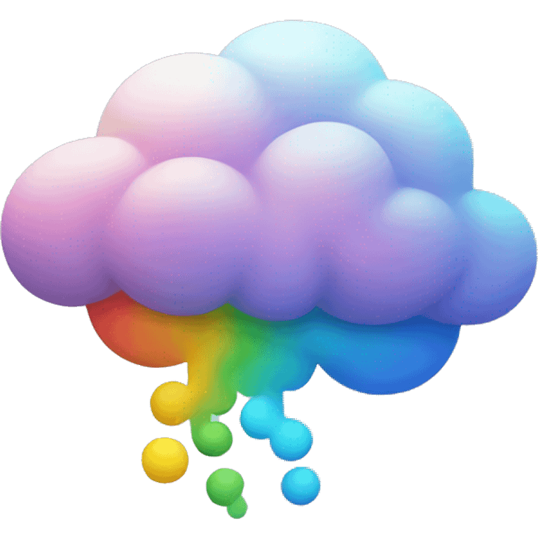 colorful cloud emoji