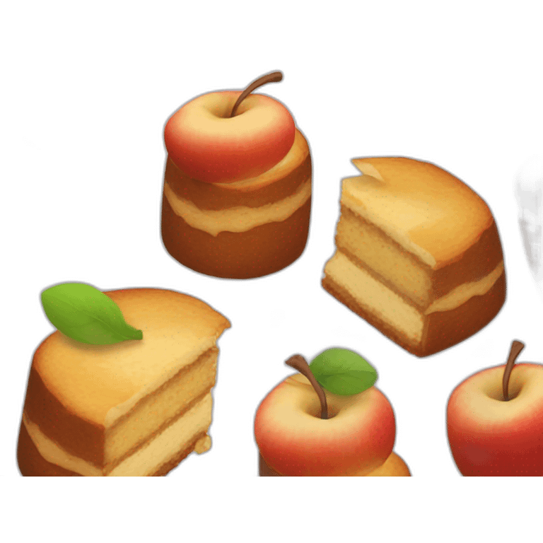 Apple cake  emoji