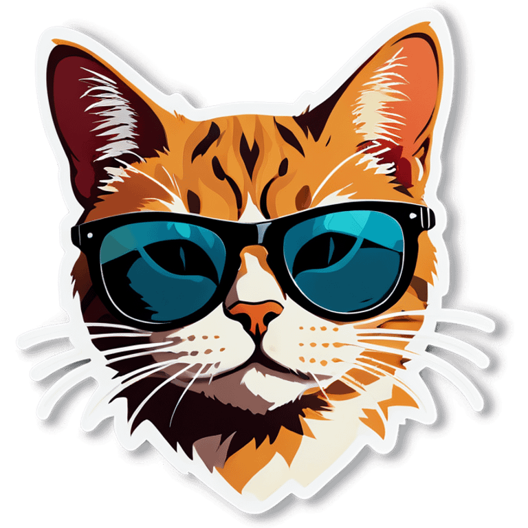 Cat with sunglasses emoji