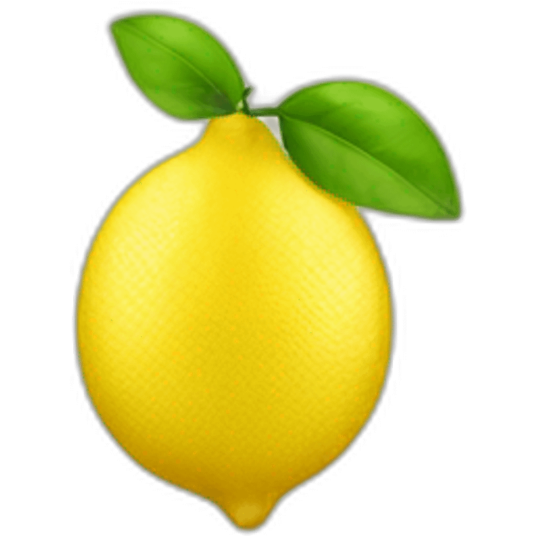 Smart lemon emoji