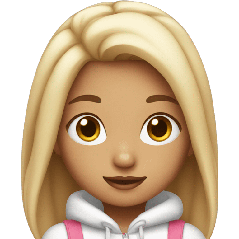 Girl with bunny costume emoji