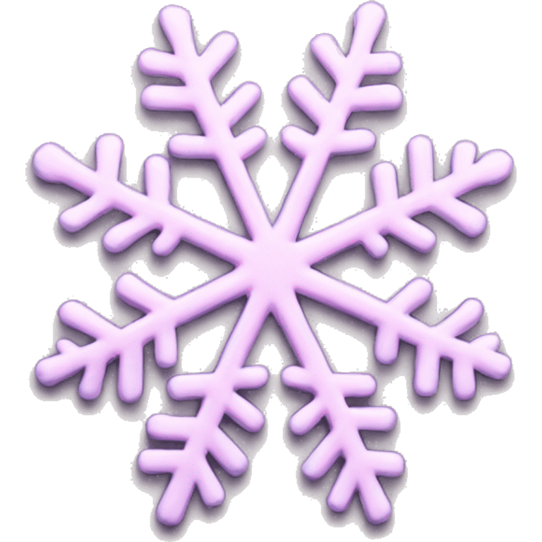 pastel pink snowflake  emoji