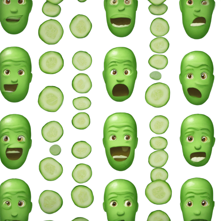 man eat cucumbers  emoji