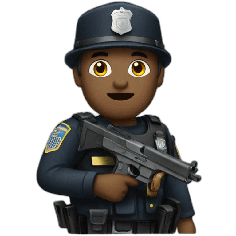 Gun police emoji