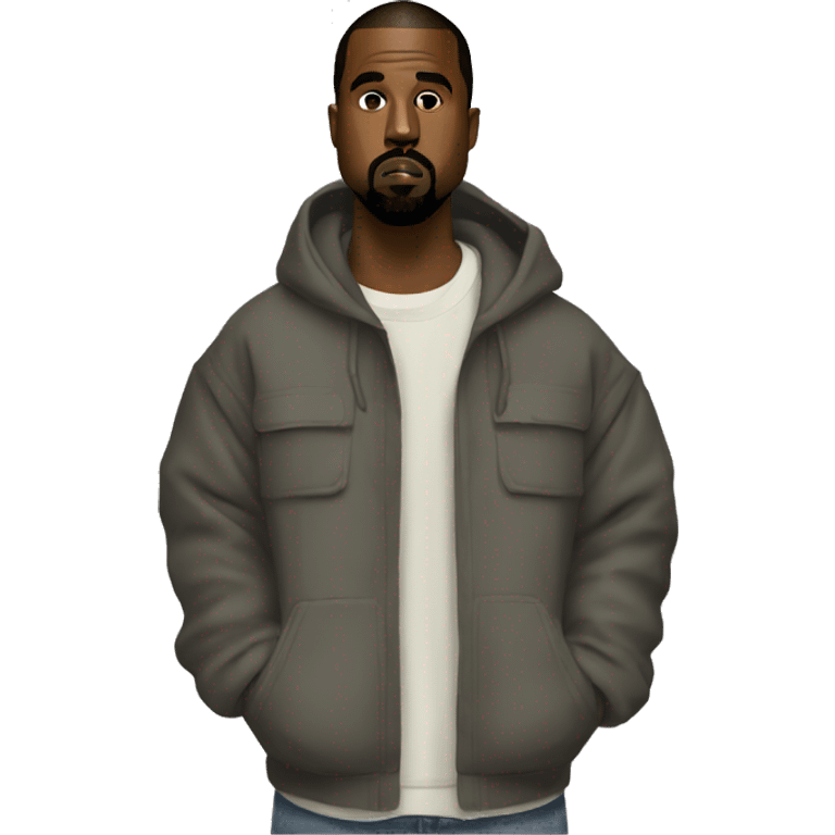 Kanye west in Yeezy merch emoji