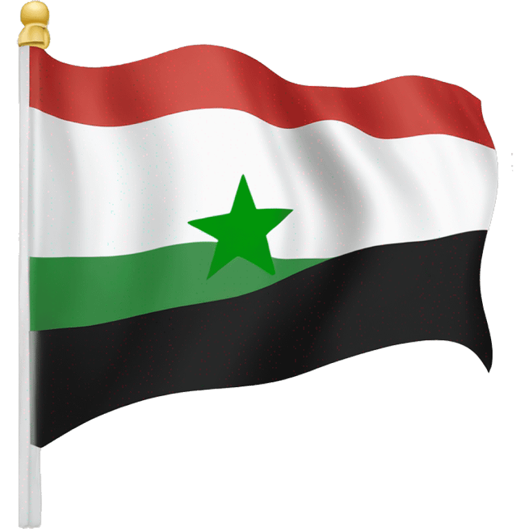 Syrian freedom flag emoji