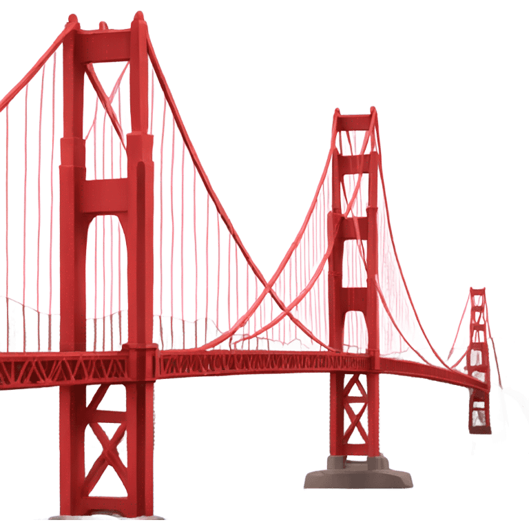 pink golden gate bridge emoji