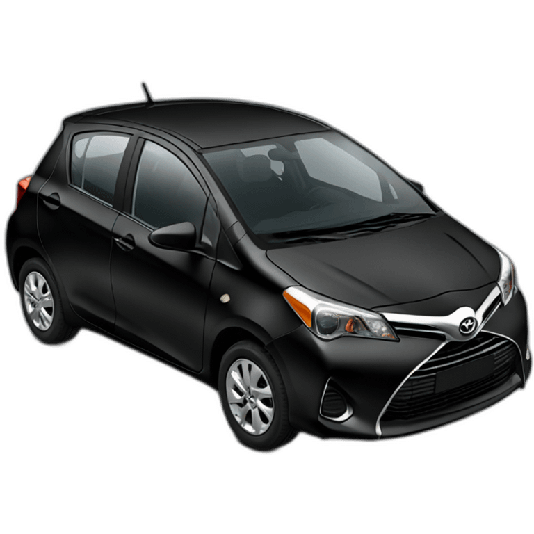 toyota yaris black emoji