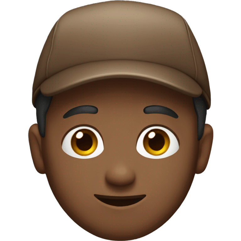 Men with brown cap emoji